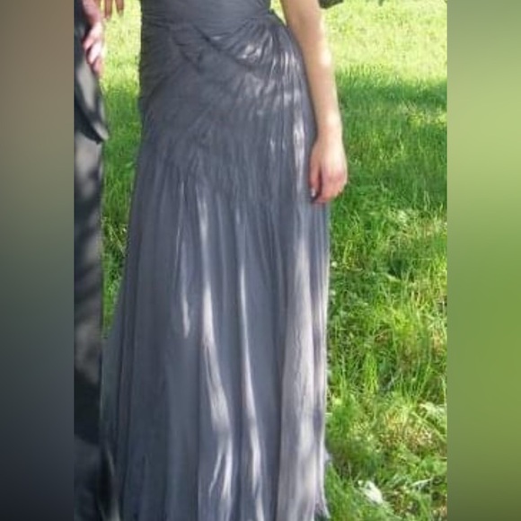 Alberta Ferretti full length grey dress - Picture 9 of 9
